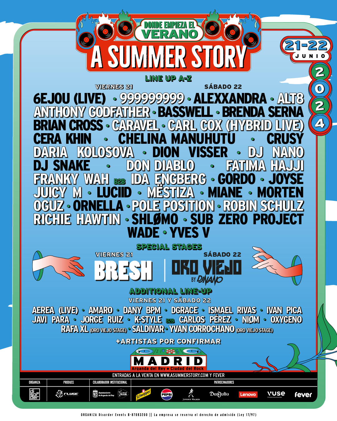 A Summer Story 2024 Tickets Madrid Fever